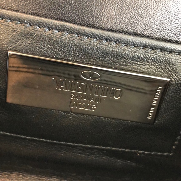 NEW Valentino Rockstud Studded Minaudiere Clutch - Picture 9 of 14